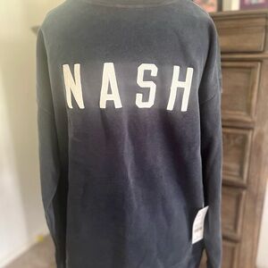 NASH CREWNECK NAVY SWEATSHIRT NWT